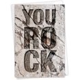 thumbnail image 1 of xianyou-- You Rock - Funny Stone Age Congratulations Card with Envelope C6934CGG, 1 of 4