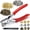 6mm, variant on 1003 count Grommet Tool Kit, 1/4 Inch 6mm(Inside) Grommet Eyelet Pliers Kit with 1000 Metal Eyelets with Washers for Fabric, Leather, Belt, Shoes, Clothes