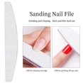 thumbnail image 2 of Half Moon Nail file Lija lima a ongle Lijado Limas de pulido equipo de uñas Manicura Buffer Nail Tool, 2 of 3