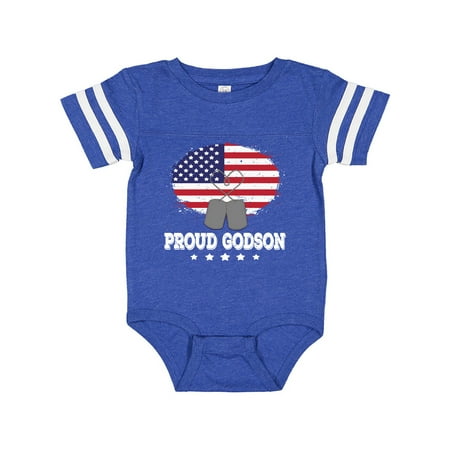 

Inktastic Military Proud Godson Gift Gift Baby Boy Bodysuit
