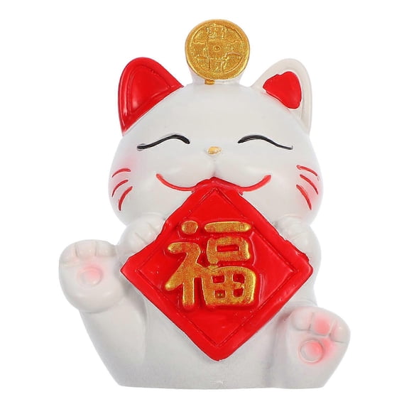 Japanese Cats Figurine Living Room Decor Cat Shape 5.00X3.80X3.00CM Charming Chinese Design 1Pack