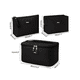 thumbnail image 2 of 3pcs Cosmetiquera Neceser Estuches De Maquillaje Bolsa Belug Negro, 2 of 5