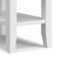thumbnail image 6 of Simpli Home Acadian 14 inch Wide Solid Wood Transitional Narrow Side Table in White, 6 of 8