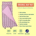 thumbnail image 4 of Wildkin Original Nap Mat with Pillow for Boys and Girls, Features Hook and Loop Fastener, Roll-Up Design, Soft Cotton Blend Materials (Horses in Pink), 4 of 7