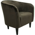 thumbnail image 3 of Mainstays Microfiber Tub Accent Chair, Chocolate Brown, 3 of 6