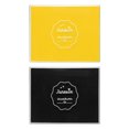 thumbnail image 1 of Uxcell 2Pcs Large Stamp Ink Pad, 3.9x4.7 Inch Washable Craft Finger Stamps Pad for Paper Wood Fabric Inkpad DIY Card Making, Black and Light Yellow, 1 of 7
