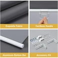 thumbnail image 4 of LUCKUP Cordless Roller Shades for Windows, Blackout Roller Blinds with UV Protection Thermal Insulated and Privacy, 34" W x 72" L, Dark Grey, 4 of 7