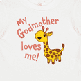 thumbnail image 4 of Inktastic My Godmother Loves me- cute giraffe Boys or Girls Baby T-Shirt, 4 of 5