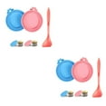 thumbnail image 2 of QualitChoice 2pcs/set Convenient Lids Covers For Pet Food Cans Reusable Practical Wide Application Easy To Clean pink + sky blue 2Set, 2 of 6
