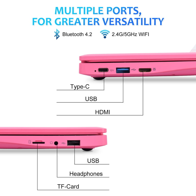 Windows11 東芝 ピンク i5 SSD B-tooth Bl-ray T&C 10 Inch Small Notebook, Windows 10, Intel Z-8350, 6GB RAM