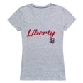thumbnail image 1 of W Republic 555-129-HGY-04 Liberty University T-Shirt Script pour Femmes, Gris Chiné - Extra Grand, 1 of 1