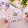 thumbnail image 3 of 12 Colors 2-Hole Glass Seed Beads 300pcs 2 Sizes Beads Flat Rectangular Square Beads Japanese Glass Beads Spacer Beads for Jewelry Bracelet Earring Making, 3 of 9