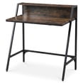 thumbnail image 7 of 31.5" 2 Tier Small Computer Desk PC Laptop Table, Computer Study Writing Workstation for Home Office, Rustic Brown, 7 of 7