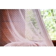 thumbnail image 2 of Geometric Tulle Curtains with Rod Pocket, Composition with Abstract Art Design Mosaic Style Grid Pattern, Sheer Drape for Wedding Party 2 Panels, 7 Sizes, Dark Coral Navy Blue, by Ambesonne, 2 of 3