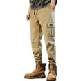 thumbnail image 2 of Rigardu cargo pants for men Men's Workwear Pants Spring & Autumn Fashionable Cuffed Trousers Casual And Loose Fitting With American Big Size Harem Pants mens cargo pants Khaki + XL, 2 of 7
