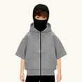 thumbnail image 2 of RXMEKW Soft Breathable Fabric Hooded Zipper Cardigan With Pockets For Boys And Girls For Summer Casual Wear In Multiple Colors, 2 of 7