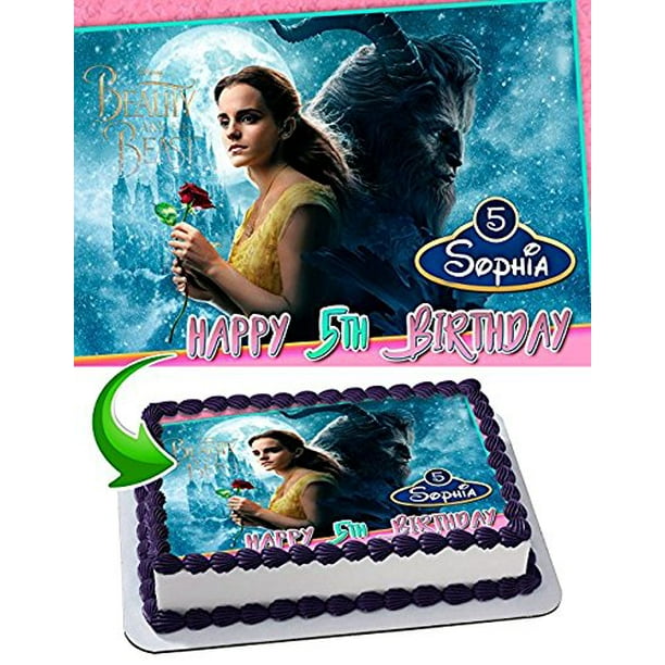 Beauty And The Beast Cake Image Personalized Topper Edible Image Cake Topper Personalized Birthday 1 4 Sheet Decoration Party Birthday Sugar Frosting Transfer Fondant Image Edible Image For Cake Walmart Com Walmart Com Beauty And The Beast Cake Image Personalized Topper Edible Image Cake Topper Personalized Birthday 1 4 Sheet Decoration Party Birthday Sugar Frosting Transfer Fondant Image Edible Image For Cake Walmart Com Walmart Com