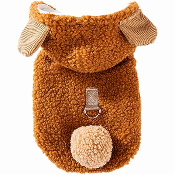 Puppy cat clothes Four seasons cute animal sleeveless traction sweater Teddy pet cat clothes dog clothes(Medium)