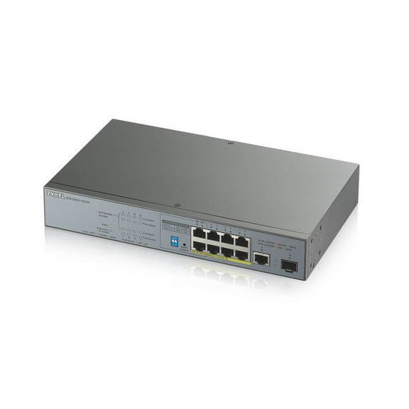 Zyxel 8-Port Gigabit 130W High Powered PoE Unmanaged IP and CCTV Surveillance Switch??(GS1300-10HP)