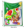 thumbnail image 2 of Juego de mantas de Grinch, manta navideña ultra suave de Grinch, forro polar ligero para sofá, cama y sofá, ropa de cama cálida para una comodidad invernal, manta súper suave, 2 of 2