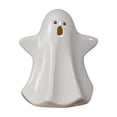 thumbnail image 2 of Halloween Ceramic Ghost Night Light, Cute Ghost Table Lamp Ornament, Warm Glow Desktop Decor, Bedroom Shelf Mantel Accent, Festive Holiday Gift, 2 of 7