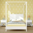 thumbnail image 2 of Haven Canopy Bed with Square Post and Wood Headboard (Full), White, 2 of 9