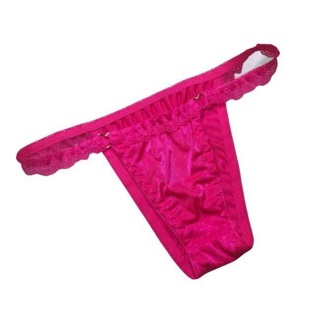 Tanga sexy sin costuras estampada para mujer - Ropa interior de cintura baja con doble tirante que realza las caderas - Algodón puro