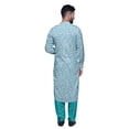 thumbnail image 5 of Atasi Mens Rayon Pathani Kurta Solid Salwar Set Printed Punjabi Kurta For Men, 5 of 5