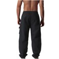 thumbnail image 4 of lkfuzj Men's All Seasons Breathable Polyester Multi-Pocket Workwear Pants with Elastic Waist for Outdoor Casual Home Activities, 4 of 6
