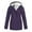 Purple, variant on Women's Plus Velvet Outdoor Solid Color Waterproof Ski Jacket Warm Winter Snow Coat Mountaineering Hooded Coat