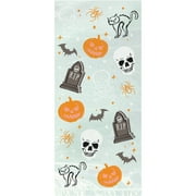 Tombstone & Skull Halloween Cellophane Bags, 20 Count