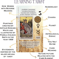 Beginner Learning Tarot Cards with Meanings on Them, for Beginners