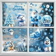 155 Pieces White Snowflake Window Clings for Glass Windows Christmas ...