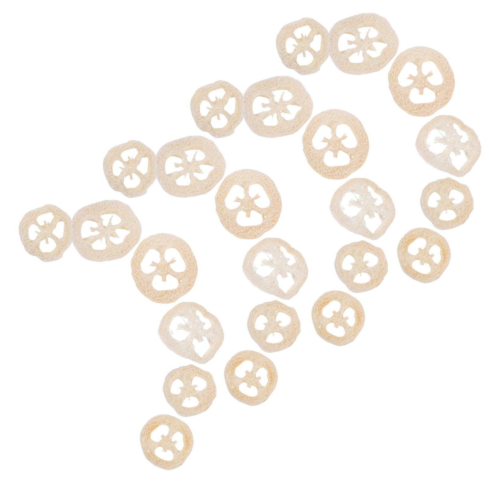 GETAJGHSD 40pcs Natural Loofah PET Tooth Cleaning for Rabbits and Guinea Pigs