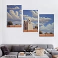 thumbnail image 4 of COMIO Georgia O'keeffe Wall Art Front of Ranchos Church Posters for Kitchen Giclee Prints on Canvas Room Decorative Paintings Modern Artwork  Horizontal Pictures Printed Canvas 12''x16''X3 Panels, 4 of 4