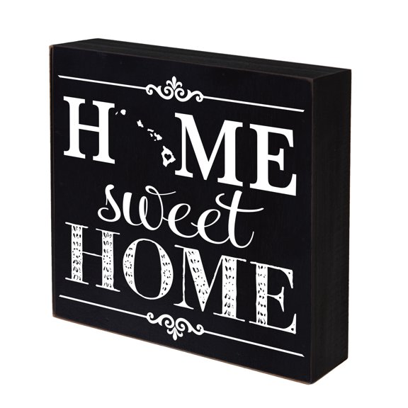 LifeSong Milestones 6x6 Shadow Box Black- Hawaii (Home Sweet Home)