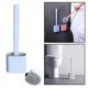 thumbnail image 4 of Cepillo y soporte para inodoro, soporte para cepillo de inodoro Mango de acero inoxidable Cerdas duraderas Limpieza profunda Cepillo de baño compacto Ahorre espacio Buen agarre Antigoteo Ormromra 2035088-2, 4 of 8
