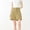 *Khaki, variant on Women’s High Waist Button Dress Shorts with Pockets,Casual Relaxed Fit Summer Shorts Black,Women's Plus M