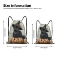 thumbnail image 4 of Drawstring Backpack - Halloween Witch Hat Black Cat Splash Proof Small Drawstring Gym Bag for Women Men, Cinch Sports String Bag Backpack for Travel Swimming Beach, 4 of 8