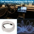 thumbnail image 3 of Cuerda de luz LED EL de 5m Unique Bargains Cable de luz de neón flexible para decoración interior de automóviles Controlador de cableado (12v) Blanco, 3 of 7