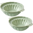 thumbnail image 1 of 2 Pack Ice Cuble Mold ,Ice Bowl Mold for Cold Food Buffet Server,Ice Molds Fun Shapes (Medium,Green), 1 of 5