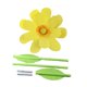thumbnail image 4 of Decoración de flores de margarita artificial de espuma grande de 70 cm Estilín para la decoración del hogar, instalan fácilmente accesorios de Amarillo, 4 of 8
