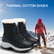 thumbnail image 3 of Botas de nieve Botines cálidos de felpa impermeables con cordones para mujer zapatos de invierno antideslizantes de talla grande FLhrweasw Nuevo, 3 of 6