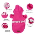 thumbnail image 5 of SussexHome Pets XXL Dog Hoodie for XXL Dogs - Cute Dog Clothes Washable Dog Hoodie - Full Coverage Dog Sweater Hoodie - Fuschia, 5 of 9
