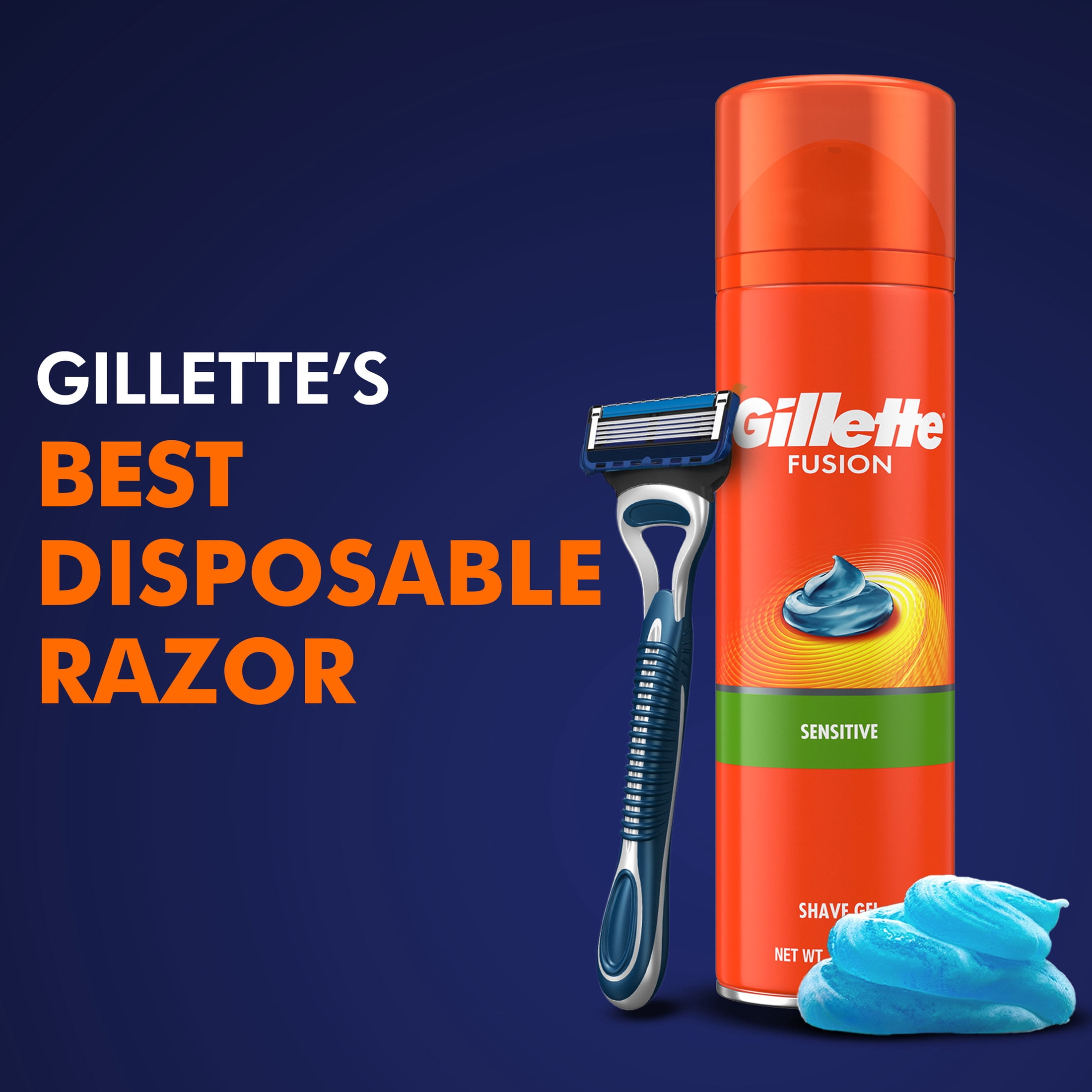 Gillette Sensor5 Men's Disposable Razors, 4 Count