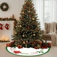 thumbnail image 6 of Christmas Tree Skirt, Round Decorative Mat with Non-Slip Backing for Holiday Tree Decor, Festive Living Room Bedroom Carpet, 30 Inch Red Green White E, 6 of 8
