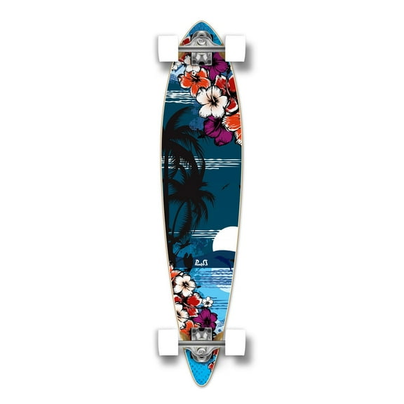 Yocaher Pintail Tropical Night Longboard Complete