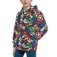 thumbnail image 2 of Lsque Mario Patten Youth Hoodie Sweatshirt Pullover with Kangaroo Pocket Boys and Girls Hoodie Warm Hoodie for Kids, 2 of 8