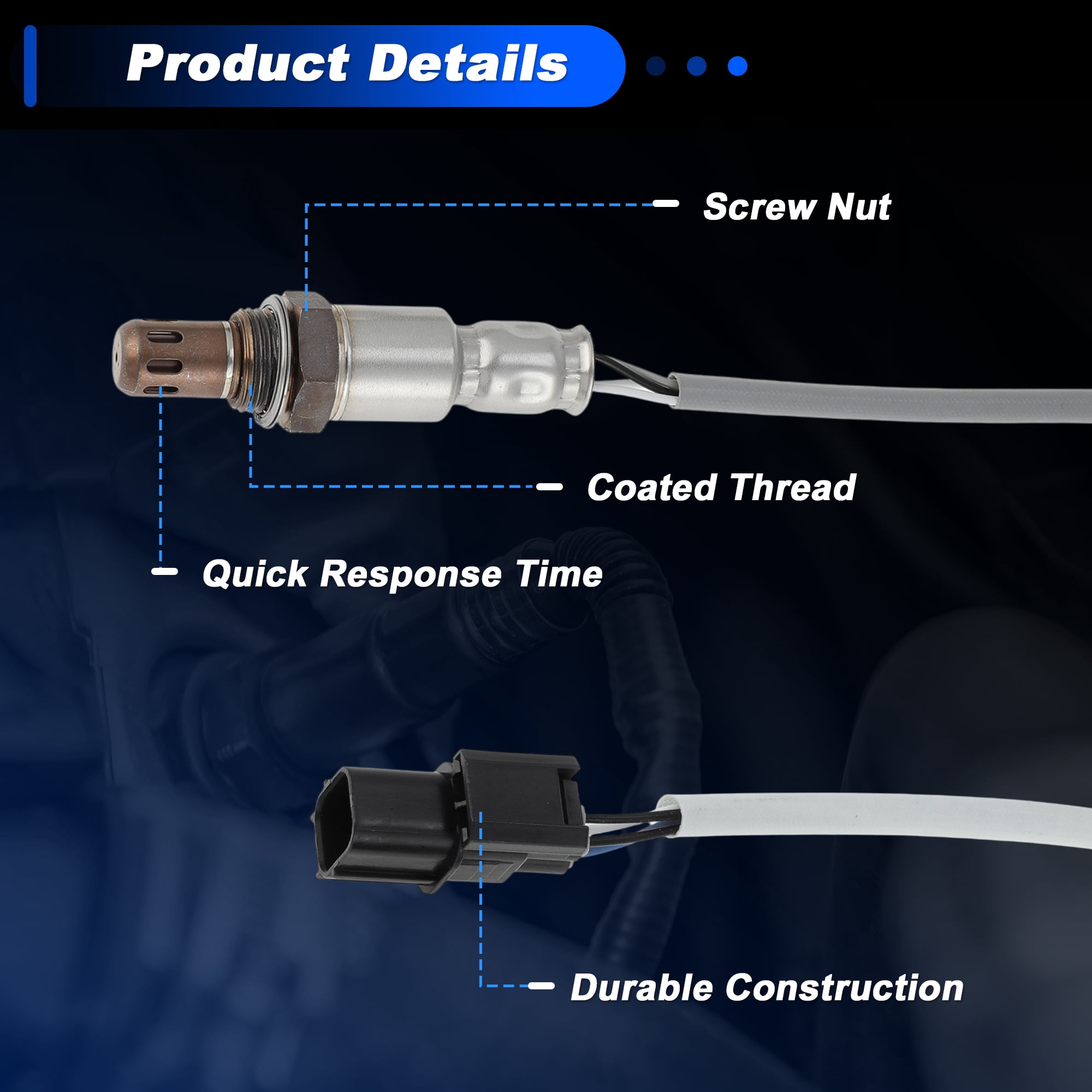 Unique Bargains 2Pcs Oxygen Sensor for Honda CR-V 2012-2019