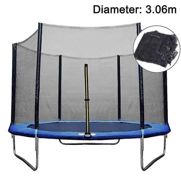 Red De Seguridad Red De Reemplazo Para Trampolín De 306 Cm, Red De Reemplazo De Trampolín De Jardín Para 8 Postes, Red Exterior, Repuesto A Prueba De Roturas, Resistente A Los Rayo